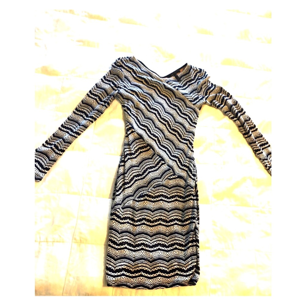 BCBG Knit Long Sleeve Dress